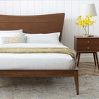 Modway Astra Wood Queen Platform Bed - Walnut-Weight Capacity: 600 lb