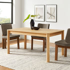 Modway Alba Extendable Dining Table - Oak-Rounded Wood Legs