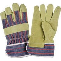 Zenith Safety Fitters Gloves, Large, Grain Pigskin Palm - 12 Pack-Cuff Material: Starched