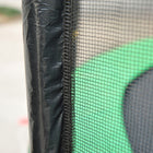 HOMCOM 12' Round Trampolining Bounce Safety Net-Flexible and adjustable straps with quick-lock buckle for 8 2" straight poles or 4 arches 