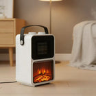 Warrmth Portable Mini Electric Fireplace Heater - White-8
