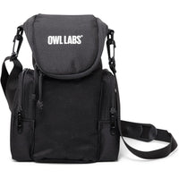 Owl Labs Meeting Owl 3 Soft-Sided Carrying Case for Meeting Owl Camera-Carrying case fits the Meeting Owl (all generations), with dedicated pockets to hold cabling, power supply, and the Expansion Mic safely and securely in place while traveling short distances to prevent scratching. 
