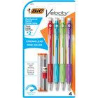 BIC Velocity  Mechanical Pencils - 0.9mm - #2 HB - 4 Pack-Strong lead that erases cleanly