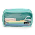 ZIPIT Half & Half 3 Pocket Pencil Case - Teal-4