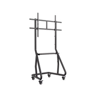 Amer Mounts TV Stand with Wheels for 60"-105" Screen Size - Matte Black-Heavy-Duty Construction: Engineered with reinforced materials to ensure superior strength and long-term durability