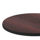Flash Furniture 24" Round Table Top with Black or Mahogany Reversible Laminate Top-Heat, Scratch and Moisture Resistant
