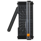 Fiskars 12" Portable Paper Trimmer-Trimmer blade features a wear-, scratch- and corrosion-resistant titanium coating that is 3X harder than steel for longer-lasting sharpness