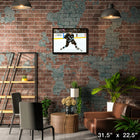 Clayton Keller Utah Mammoth - Framed Canvas - 31" x 22"-Officially licensed by the NHL and NHLPA