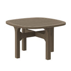 Modway Saratoga Square Outdoor Patio Teak Wood Side Table - Weathered Grey-Teak Wood Side Table