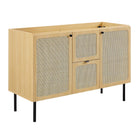 Modway - Chaucer 48" Vanité de salle de bain à un seul lavabo - Noir de chêne-Bassin en céramique