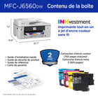 Brother - MFC-J6560DW Imprimante tout-en-un à jet d’encre couleur sans fil INKvestment avec impression au format 11 po x 17 po et écran tactile couleur de 2,7 po-Le pouvoir de l’impression au bout de vos doigts. Optez pour la mobilité avec l’appli Brother Mobile Connect. Elle offre des menus faciles à parcourir pour imprimer, copier, numériser vos documents et gérer l’imprimante à partir de votre appareil mobile