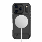 Blu Element Armour Ultra Compatible with MagSafe with Kickstand Case for iPhone 17 Pro - Black-Quick response electroplate buttons