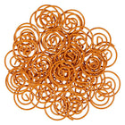 JAM Paper Circular Paper Clips - Round - Orange - 50 Pack- Premium paper clips made from high quality vinyl coated steel wire