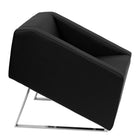 Flash Furniture – Fauteuil de réception en cuir souple Hercules Smart, noir (ZBSMARTBK)-Rembourrage en LeatherSoft noir