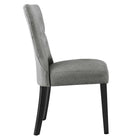 Modway Silhouette Dining Side Chair - Light Grey-Assembly Required