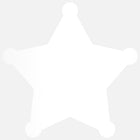 JAM Paper Standard Label Rolls - Sheriff Star - 2 3/4 x 2 3/4 - White Glossy - 125 Labels/Roll-Size: Sheriff Star ( 2 3/4 x 2 3/4 Inches ) | Printer friendly labels are easy to create and customize.