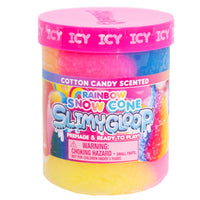 Slimygloop Cornet Glace Slime - Rainbow Snow Cone-This pre-made slime features a mesmerizing rainbow swirl of pink, yellow, and blue — it’s as fun to look at as it is to squish!