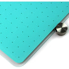 Viztex Tempered Glass Dry Erase Whiteboard - 30" x 40" - Light Teal-No sharp edges; all corners rounded and edges bevelled for safety. Can be mounted vertical or horizontal. Full mounting kit and instructions included.