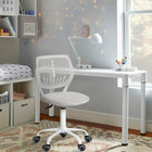 Homy Casa - Chaise de bureau pour adolescent en tissu - Gris Verita-Rotation à 360 Degrés : Profitez d'une mobilité totale avec la fonction de rotation fluide à 360 degrés de la chaise, parfaite pour le multitâche