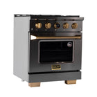 Kucht 30" KXD Series Dual Fuel Range Propane Gas - Gemstone-Electronic ignition with auto re-ignition will keep you safe by lowering the risk of gas leaks