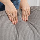 HOMCOM 55" Loveseat Sofa with Pillows - Grey-Compact design fits well in small apartments and studios