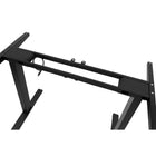 Ezywork Dual Motor 55" Long Electric Height Adjustable Standing Desk - 55" x 24" - Black Frame / Bright Wood Table Top-Height Adjustable Range: 28" - 47" (72cm - 120cm)