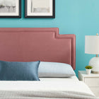 Modway Transfix Performance Velvet Twin Headboard - Dusty Rose-Performance Velvet