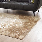 Modway Rosina Distressed Vintage Medallion Area Rug - 5 ft W x 8 ft L - Tan/Cream-Polypropylene / Chenille Yarn