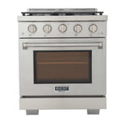 Kucht 30" KFX-X Series Pro Style Propane Gas Range - Stainless Steel-New true simmer burners for precise low heat cooking