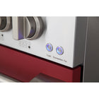 Kucht 48" KNG Series Pro Style Propane Gas Range - Stainless Steel/Red-Full stainless steel range with a professional handle for the ultimate cooking experience