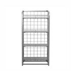 Futech Retail Merchandise Rack - 23.5" x 47" - Silver-Open mesh design improves product visibility, making it easy for customers to browse and quickly identify items.