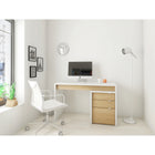 Nexera Multi-Purpose Storage Office Storage And Filling Cabinet - White/Natural Maple-Part of the Chrono Collection from Nexera. 