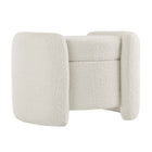 Modway Nebula Boucle Upholstered Ottoman - Ivory-Modern Storage Ottoman