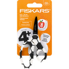 Fiskars 5" Pointed-tip Non-Stick MVP Scissors - Soccer-Innovative, safety-edge blades feature a safer blade angle ​