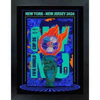 New York-New Jersey 2026 FIFA World Cup - Photoglass Framed - 20" x 26"-Officially licensed FIFA World Cup 2026 host city poster