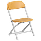 Flash Furniture – Chaise pliante en plastique pour enfants, jaune (YKIDYL)-Chaises pliantes en plastique pour enfants
