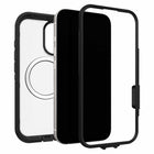 OtterBox Defender Pro XT Clear Compatible with MagSafe Case with Holster for iPhone 17 - Dark Side Black-Built rugged yet thin with grippable rubber edges for secure carry & shock absorption