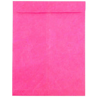 JAM Paper - Enveloppes lisses en Tyvek avec ouverture au sommet pour catalogues, 10 x 13 po, rose fuchsia, 100 par paquet-Rose fuchsia