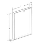 Azar Desktop/Countertop Top Loading Acrylic Card Holder - Clear - 2 Pack (104557-2PK)-Top Loading Frame