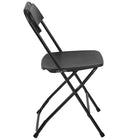 Flash Furniture – Chaise pliante Hercules en plastique d’une capacité de 800 lb, noir, 4/pqt-Dimensions : 32 haut. x 17 1/2 larg. x 19 1/2 prof. (po)