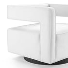 Modway - Booth Performance Velvet Fauteuil pivotant en velours de performance - Blanc-8
