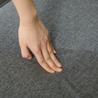 HOMCOM - Canapé moderne 3 places en lin avec pieds en bois de caoutchouc - gris-Le tissu respirant effet lin ne se froisse ni ne se déforme facilement 