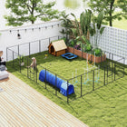 PawHut 24-Panel Heavy Duty Dog Playpen for S/M/L Dogs - 39" H-Keeps your pet safely confined while offering more space to play, sleep, and exercise
