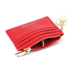 Champs Iconic Keychain Cardholder - Red-Gold metal zipper and decorative zipper pulls