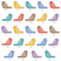 TREND enterprises Garden Birds Classic Accents Variety Pack - 4.5"  - 72 Pack-How tweet! A flock of songbirds in calming colours gives their "nest" efforts for your messages