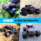 MotionGrey 1:18 RC Off-Road Monster Truck - 4WD High-Speed Remote Control Car - Red-6