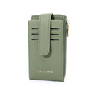 Champs Iconic Yoga Cardholder - Green-Front Snap closure