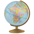 Replogle Explorer 12" Blue Ocean Desk Globe With Metal And Semi-Meridian - French-Up to date cartography