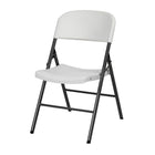 TygerClaw - Chaise pliante en plastique robuste avec pieds antidérapants-Cadre en acier renforcé soutenant jusqu'à 180 kg par chaise en toute sécurité