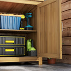 Outsunny - Abri de jardin en bois Outsunny - 43 po x 20 po x 34 po-Le toit incliné empêche l'accumulation d'eau, améliorant ainsi la durabilité  
